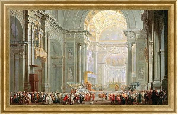 Постер Interior of a St. Peter's, Rome с типом исполнения На холсте в раме в багетной раме NA033.1.051