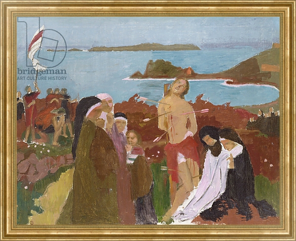Постер Saint Sebastian by the sea, 1912 с типом исполнения На холсте в раме в багетной раме NA033.1.051