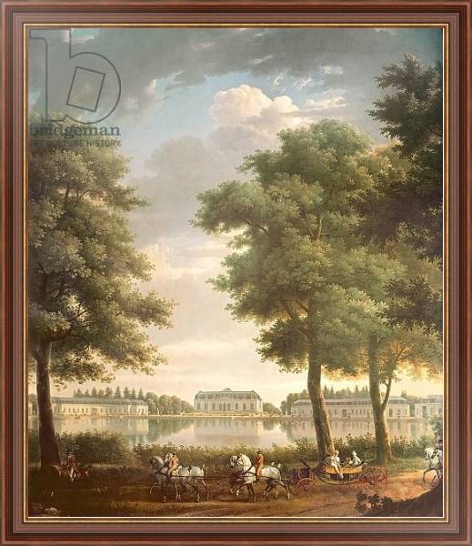Постер Schloss Benrath, 1806 с типом исполнения На холсте в раме в багетной раме 35-M719P-83