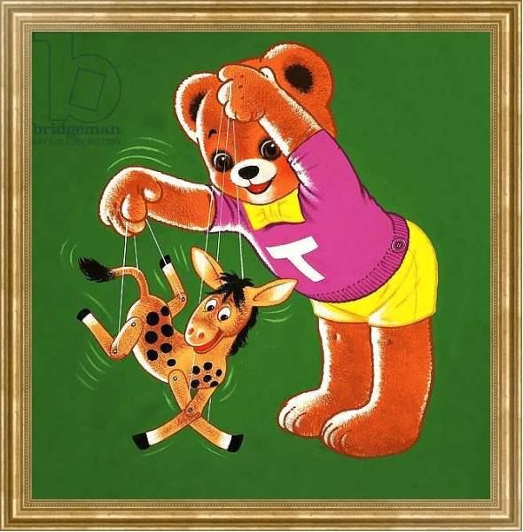Постер Teddy Bear 289 с типом исполнения На холсте в раме в багетной раме NA033.1.051