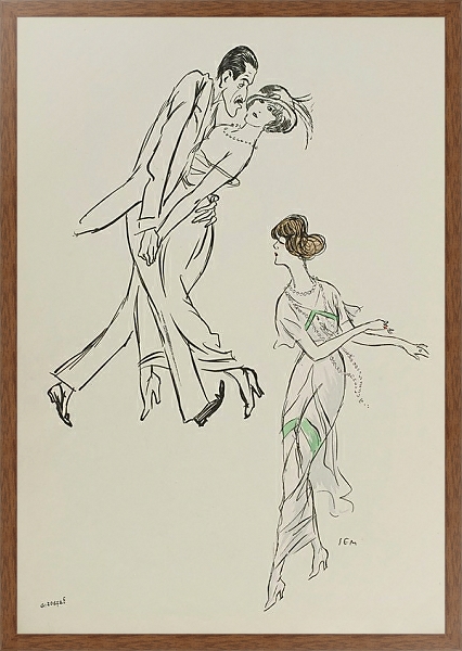 Постер Mme Heeren, Isadora Duncan с типом исполнения На холсте в раме в багетной раме 1727.4310