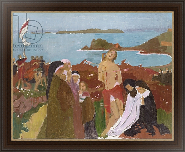 Постер Saint Sebastian by the sea, 1912 с типом исполнения На холсте в раме в багетной раме 1.023.151