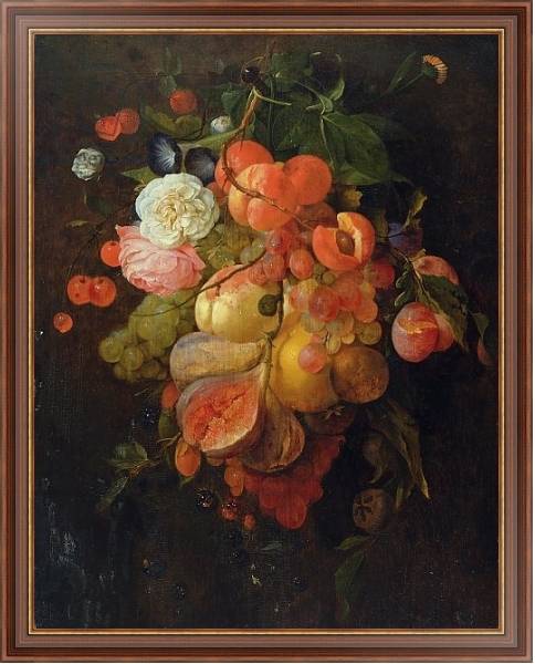 Постер Fruit and Flowers 2 с типом исполнения На холсте в раме в багетной раме 35-M719P-83