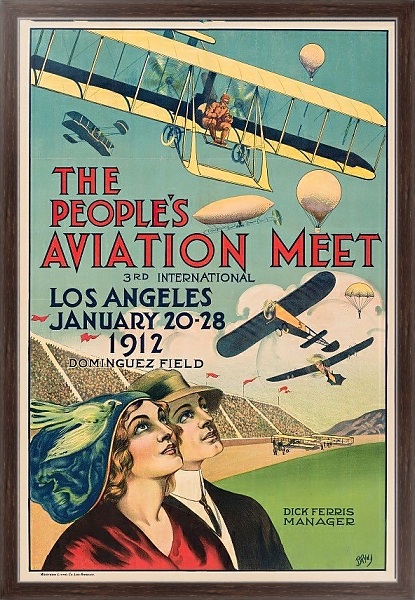 Постер The People’s Aviation Meet с типом исполнения На холсте в раме в багетной раме 221-02