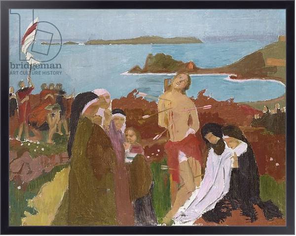 Постер Saint Sebastian by the sea, 1912 с типом исполнения На холсте в раме в багетной раме 221-01