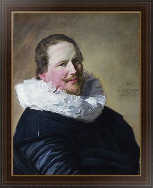 Постер Портрет мужчины на третьем десятке с типом исполнения На холсте в раме в багетной раме 1.023.151