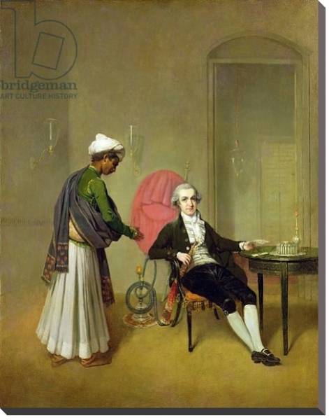 Постер A Gentleman, possibly William Hickey, and his Indian Servant, c.1785 с типом исполнения На холсте без рамы
