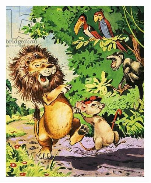 Постер Leo the Friendly Lion 42 с типом исполнения На холсте в раме в багетной раме 221-03