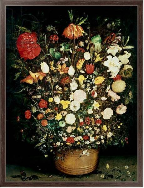 Постер Vase of Flowers с типом исполнения На холсте в раме в багетной раме 221-02