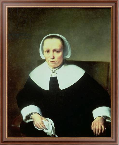 Постер Portrait of a Lady with White Collar and Cuffs с типом исполнения На холсте в раме в багетной раме 35-M719P-83