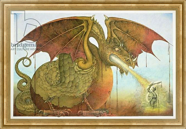 Постер St George and the Dragon, 1979 с типом исполнения На холсте в раме в багетной раме NA033.1.051