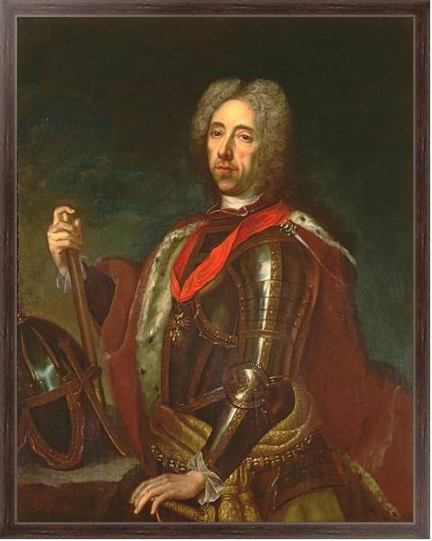 Постер Prince Eugene of Savoy at the Siege of Belgrade, 16th August 1717 с типом исполнения На холсте в раме в багетной раме 221-02