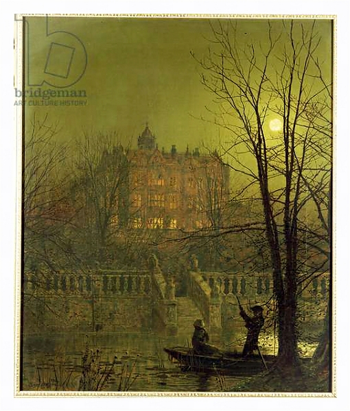 Постер Under the Moonbeams, 1882 с типом исполнения На холсте в раме в багетной раме 221-03
