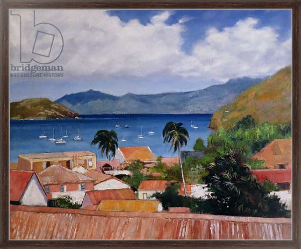 Постер Les Saintes, Guadeloupe с типом исполнения На холсте в раме в багетной раме 221-02