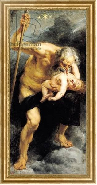 Постер Saturn Devouring his Son, 1636 с типом исполнения На холсте в раме в багетной раме NA033.1.051