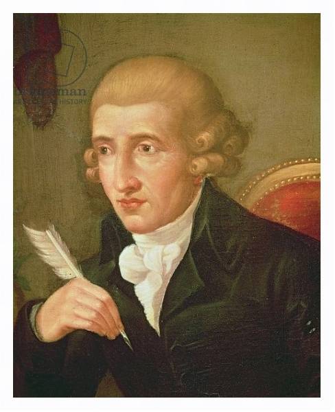 Постер Portrait of Joseph Haydn с типом исполнения На холсте в раме в багетной раме 221-03