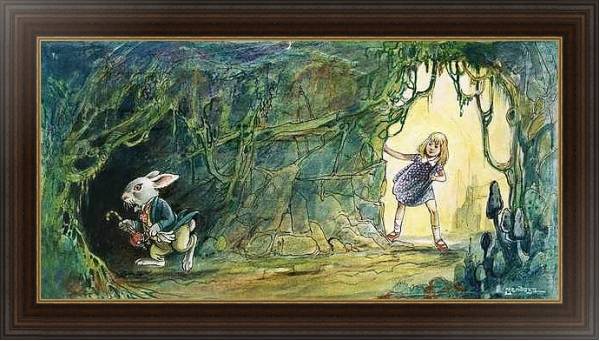 Постер Alice in Wonderland 40 с типом исполнения На холсте в раме в багетной раме 1.023.151