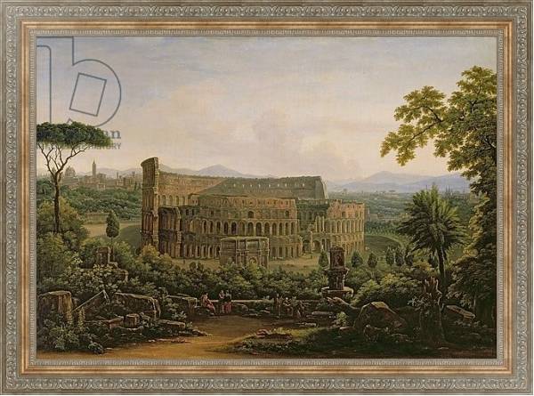 Постер View of the Colosseum from the Palatine Hill, Rome, 1816 с типом исполнения На холсте в раме в багетной раме 484.M48.310