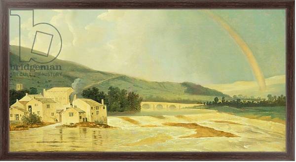 Постер Otley Bridge on the River Wharfe с типом исполнения На холсте в раме в багетной раме 221-02