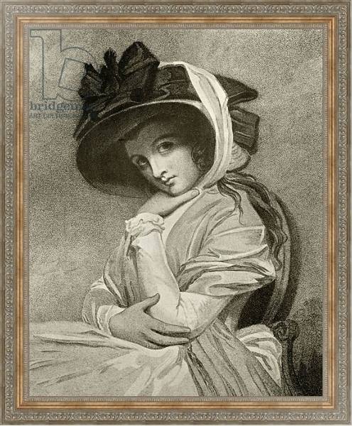 Постер Emma, Lady Hamilton, engraved by John Jones, 1901 с типом исполнения На холсте в раме в багетной раме 484.M48.310