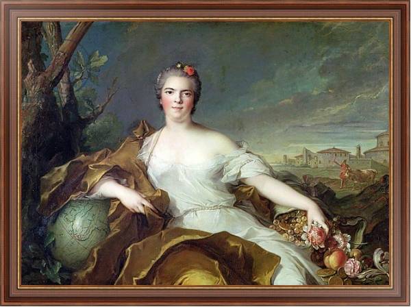 Постер Louise-Elisabeth de France, as the element of Earth. 1750-1 с типом исполнения На холсте в раме в багетной раме 35-M719P-83