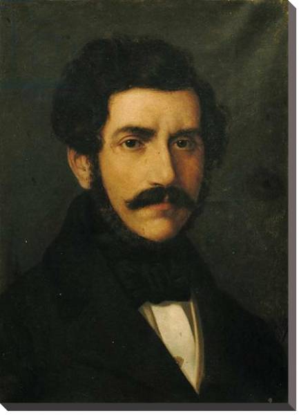 Постер Portrait of Gaetano Donizetti с типом исполнения На холсте без рамы