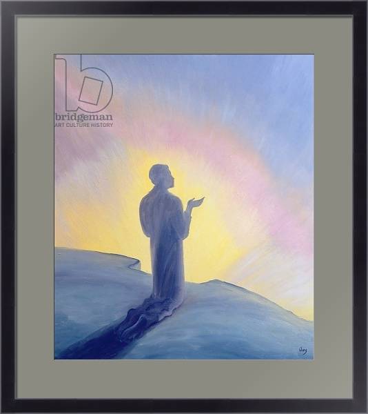 Постер In His life on earth Jesus prayed to His Father with praise and thanks, 1995 с типом исполнения Под стеклом в багетной раме 221-01