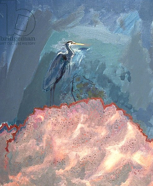 Постер Great Blue Heron 1 с типом исполнения На холсте без рамы