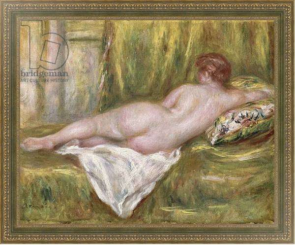 Постер Reclining Nude from the Back, Rest after the Bath, c.1909 с типом исполнения На холсте в раме в багетной раме 484.M48.640