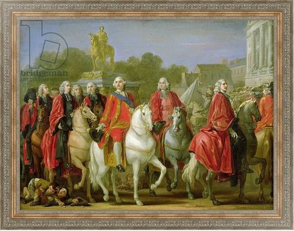 Постер Inauguration of the Place Louis XV, 20th June 1763 с типом исполнения На холсте в раме в багетной раме 484.M48.310