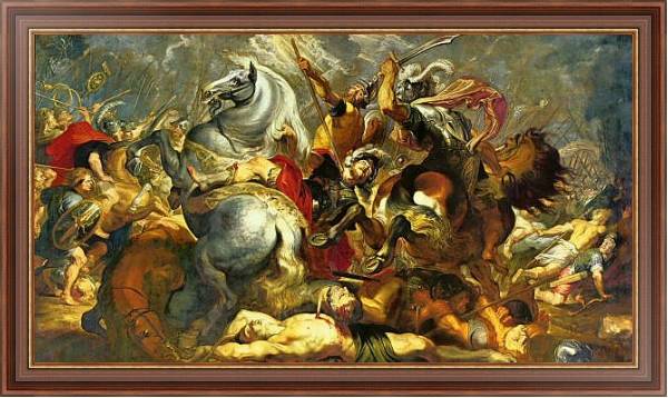 Постер Победа и смерть в битве консула Декия Муса с типом исполнения На холсте в раме в багетной раме 35-M719P-83