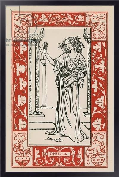 Постер Ophelia, Hamlet с типом исполнения На холсте в раме в багетной раме 221-01
