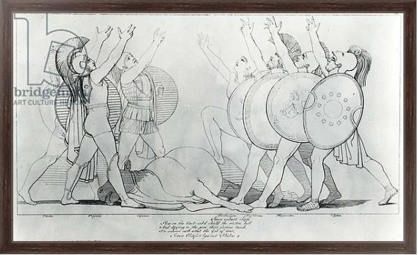 Постер The Seven Against Thebes, 1795 с типом исполнения На холсте в раме в багетной раме 221-02