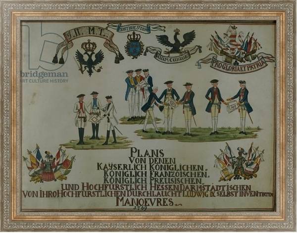 Постер A collection of maneouvre plans of Louis IX of Hesse-Darmstadt с типом исполнения На холсте в раме в багетной раме 484.M48.310