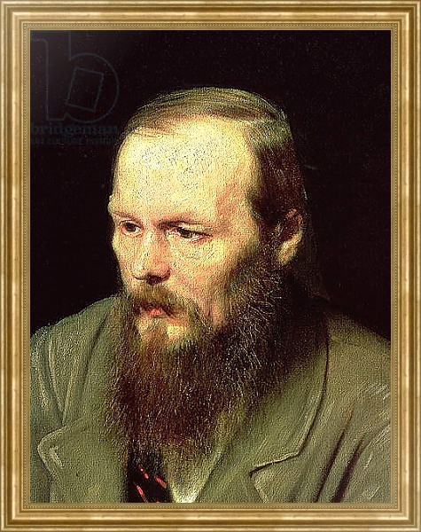Постер Portrait of Fyodor Dostoyevsky 1872 2 с типом исполнения На холсте в раме в багетной раме NA033.1.051