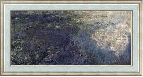 Постер Waterlilies - The Clouds, 1914-18 с типом исполнения На холсте в раме в багетной раме NA053.0.114