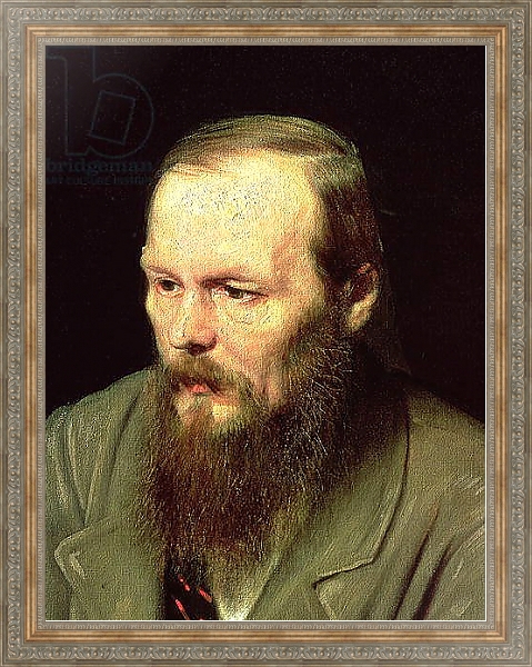 Постер Portrait of Fyodor Dostoyevsky 1872 2 с типом исполнения На холсте в раме в багетной раме 484.M48.310
