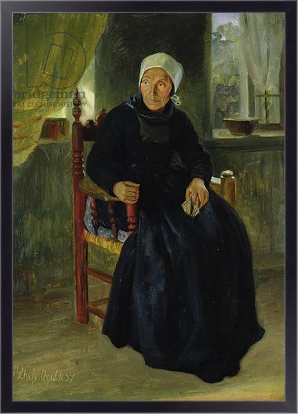 Постер A Woman from Blankenese, 1837 с типом исполнения На холсте в раме в багетной раме 221-01