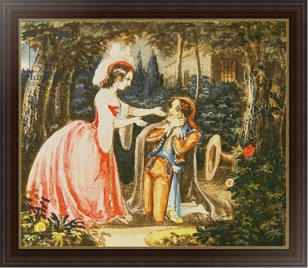 Постер Count Almaviva kneels before his wife in contrition с типом исполнения На холсте в раме в багетной раме 1.023.151