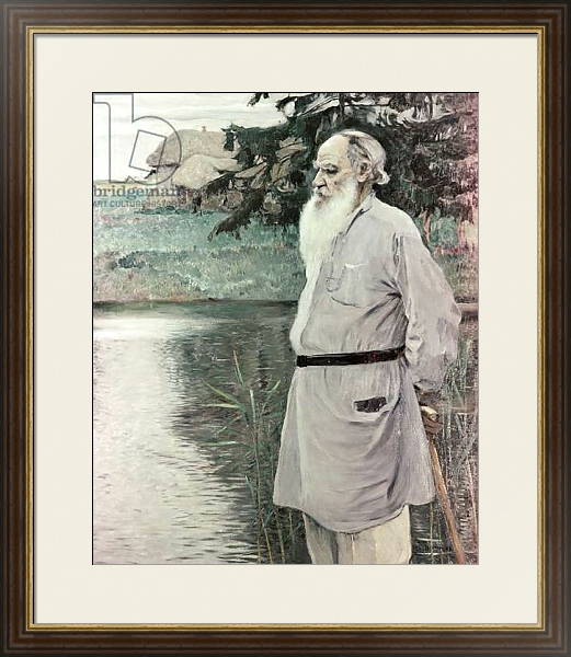 Постер Portrait of Leo Tolstoy с типом исполнения Под стеклом в багетной раме 1.023.036