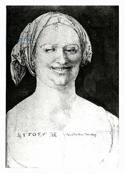 Постер Portrait of a peasant woman, 1505 с типом исполнения На холсте в раме в багетной раме 221-03