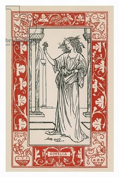 Постер Ophelia, Hamlet с типом исполнения На холсте в раме в багетной раме 221-03