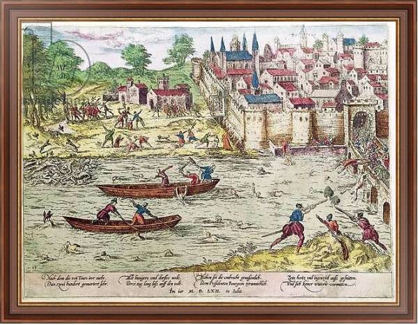 Постер Massacre of Tours, in July 1562 с типом исполнения На холсте в раме в багетной раме 35-M719P-83