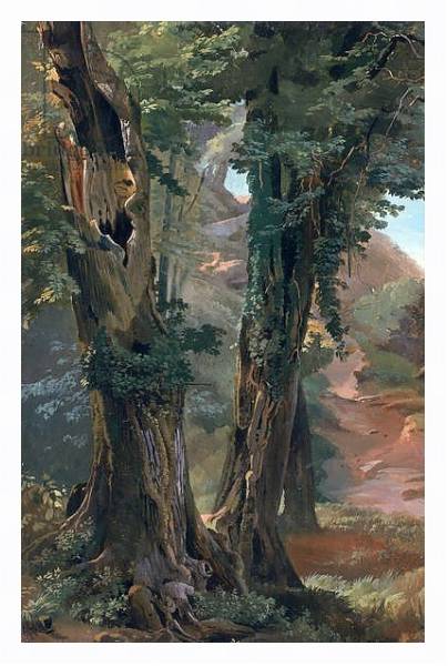 Постер Old Elms, c.1835 с типом исполнения На холсте в раме в багетной раме 221-03