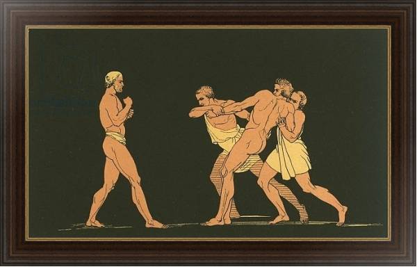 Постер Ulysses preparing to fight with Irus с типом исполнения На холсте в раме в багетной раме 1.023.151