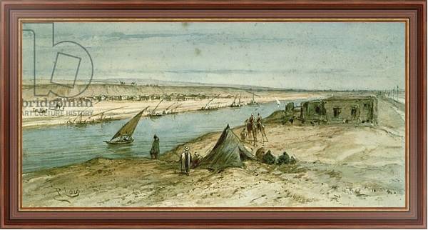 Постер The Suez Canal 1869 с типом исполнения На холсте в раме в багетной раме 35-M719P-83