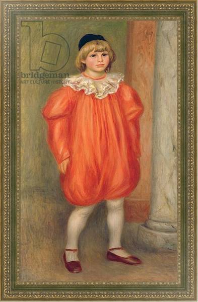 Постер Claude Renoir in a clown costume, 1909 с типом исполнения На холсте в раме в багетной раме 484.M48.640