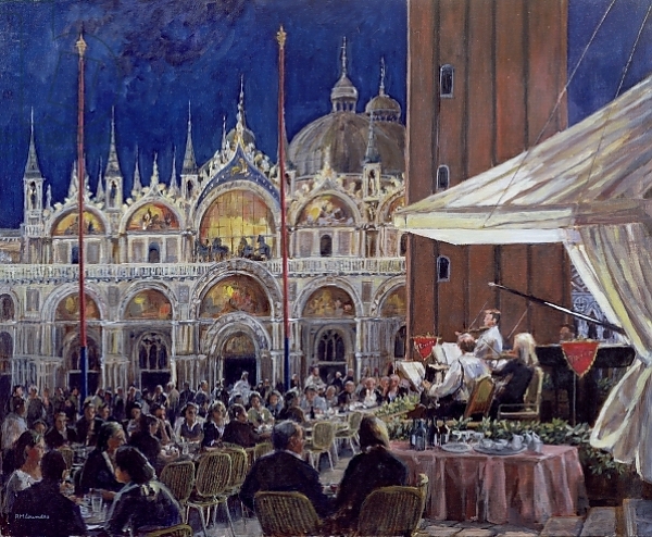 Постер Florian, Piazza di San Marco с типом исполнения На холсте без рамы