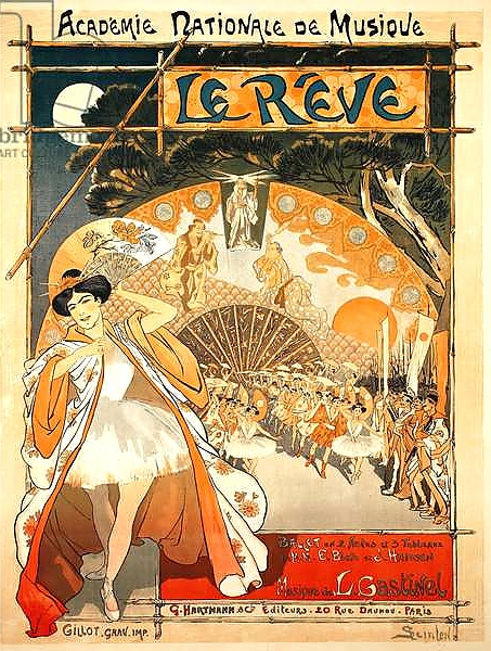 Постер The Dream, 1891 с типом исполнения На холсте без рамы