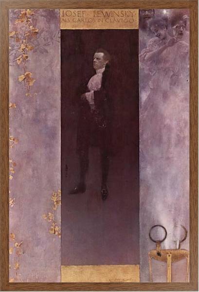 Постер Портрет актера Йозефа Левински в роли дона Карлоса с типом исполнения На холсте в раме в багетной раме 1727.4310